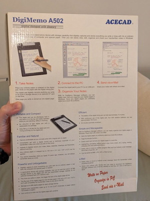 DigiMemo A502 digital notepad new, complete set