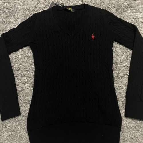 Polo Ralph Lauren black knit jumper, size S