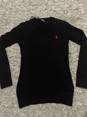 Polo Ralph Lauren black knit jumper, size S