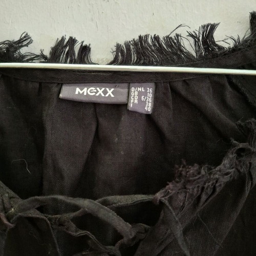Vintage Mexx black shirt with cord, like new, size 36