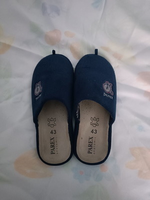 Parex men's slippers blue size 43-44 like new