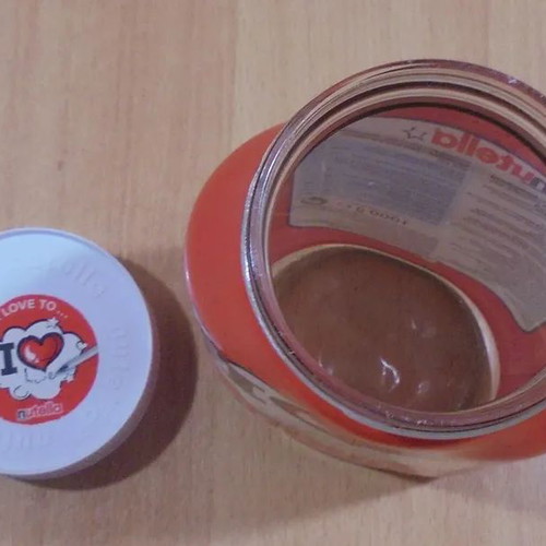 Nutella old collectible glass jar like new