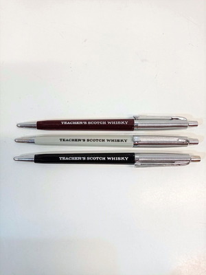 Teacher's Scotch Whisky promotional pens used, pack of 3