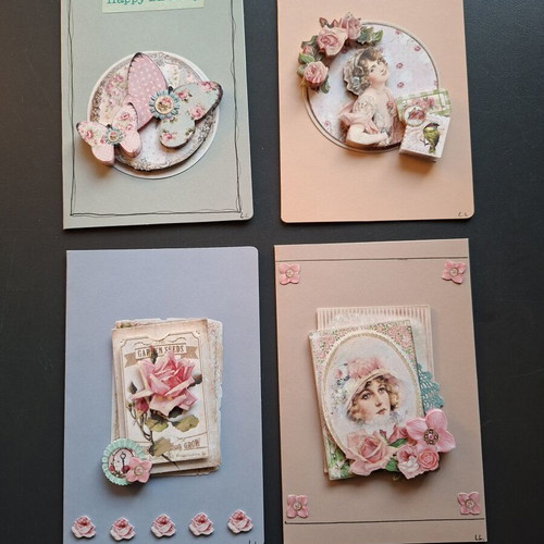 Handmade 3D greeting cards with envelope