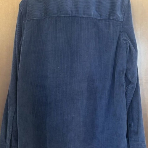 Dickies Higginson Velvet Shirt Navy Blue Medium Like New