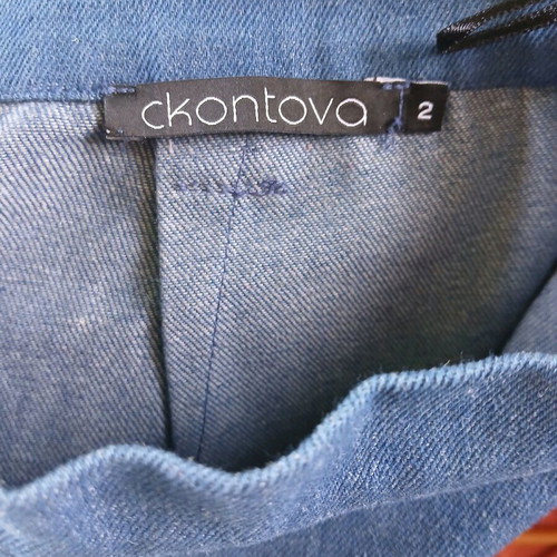 Ckontova jean shorts new, size 2, blue cotton