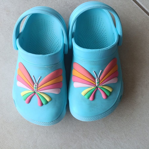 Marks & Spencer summer sandals like new, size 27, blue and pink