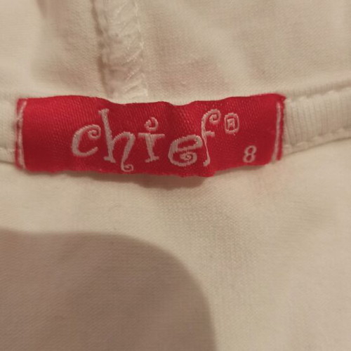 Chief children's cardigan white, thin, new, for 8 years old