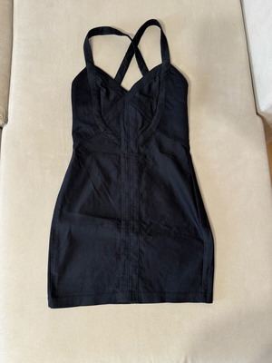 Black dress with straps size S like new