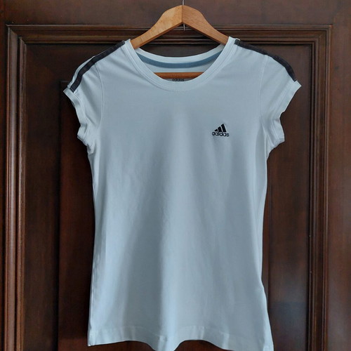 Adidas women's short-sleeve shirt white small like new