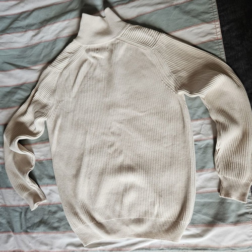 Zara Man cardigan XL, 100% fine cotton, off-white