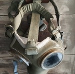 Retro gas mask used with 3 filters