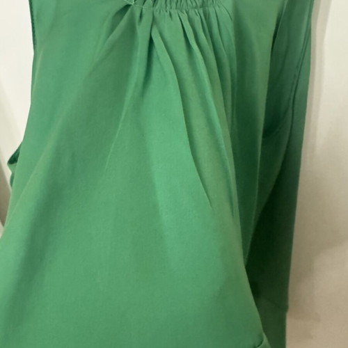 Zara women's sleeveless blouse like new, green, size S
