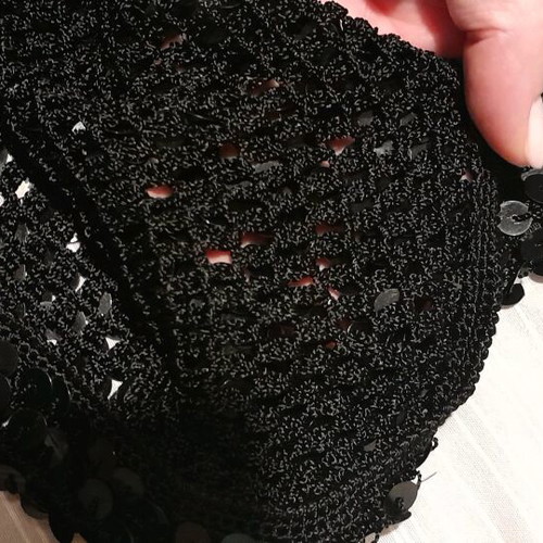 Zara evening dress like new, black with sequins size M