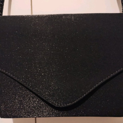 Shoulder bags like new, 2 satin fabric black bags