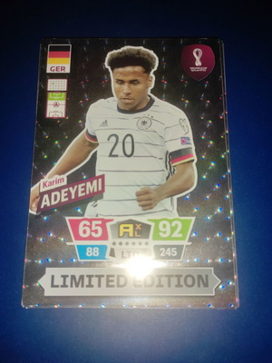 Κάρτα Panini Adrenalyn XL Qatar World Cup XXL Adeyemi καινούργια Limited Edition