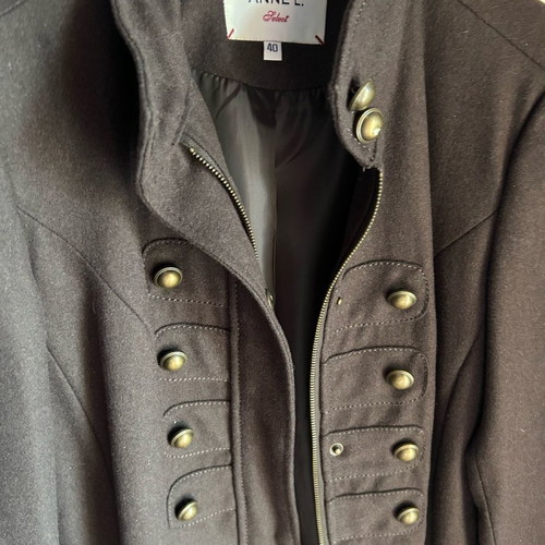 Anel women's wool coat new, khaki, size L 40