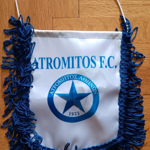 Atromitos Athens banner used, authentic football
