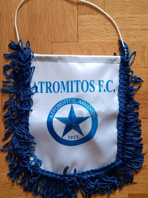 Atromitos Athens banner used, authentic football