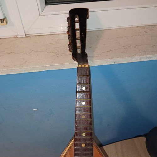 Vintage Mandolin Alfio B. Reina Acireale Neapolitan Italy 1900 used