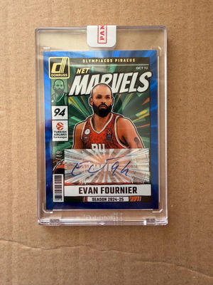 Panini Donruss EuroLeague Evan Fournier Net Marvels αυτόγραφο σαν καινούργιο Olympiacos