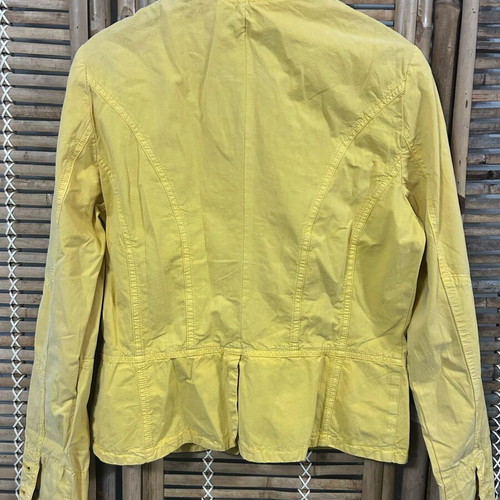 Blanche Sports Yellow Ruffle Jacket Size 40 like new
