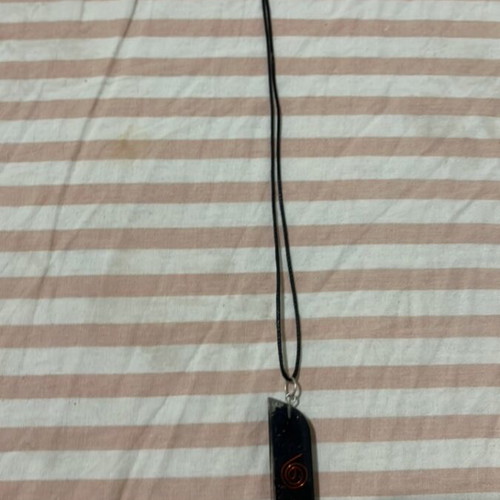 Necklace new black and red