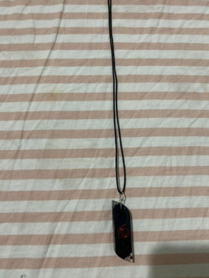 Necklace new black and red