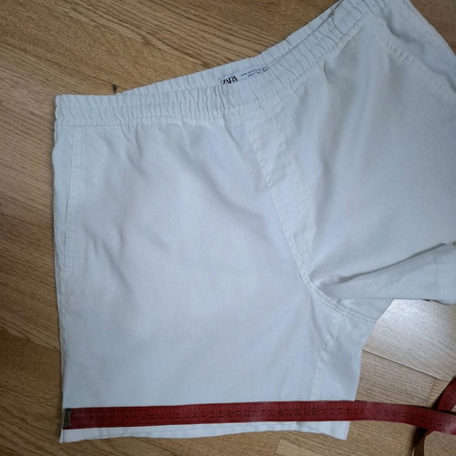White men's linen shorts Zara XL like new
