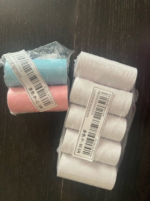 Thermal camera printing papers new, five white and two colored
