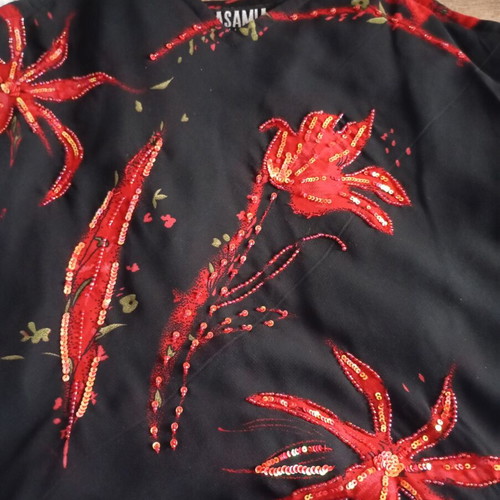 Casamia women's dress like new, black coral, size M/L