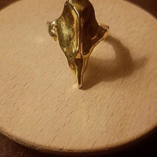 Silver 925 ring gold plated used