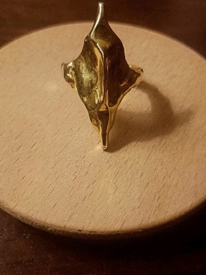 Silver 925 ring gold plated used