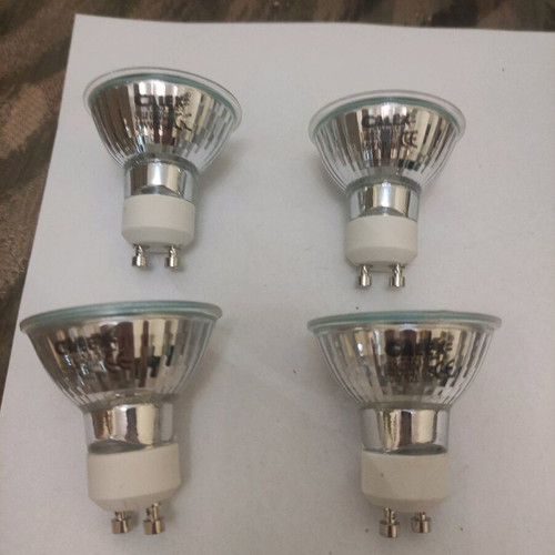 Calex GU10 halogen bulbs set of 4 used, 50W
