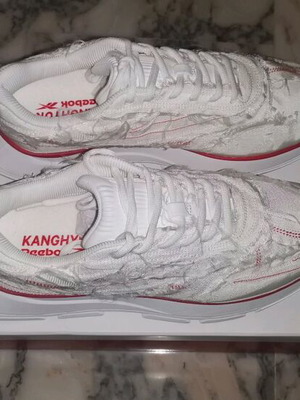 KANGHYUK Classic Leather LTD Sneakers size 42.5 new, white and red