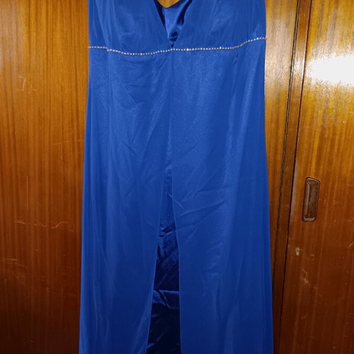 Blue plus size formal prom dress like new, 4XL