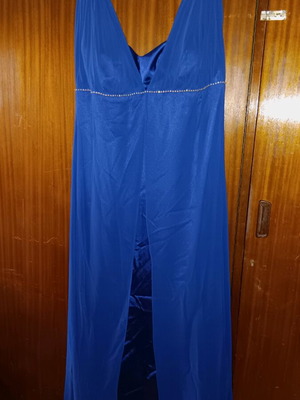 Blue plus size formal prom dress like new, 4XL