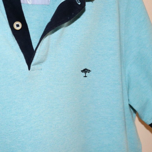 Fynch-Hatton men's polo shirt M, turquoise, modern fit