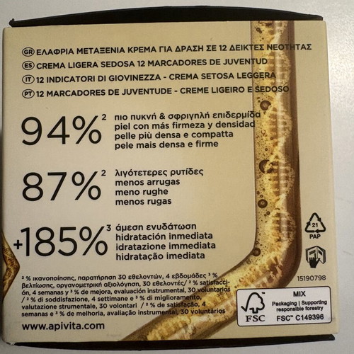 Apivita Queen Bee Longevity Light Day Cream 50 ml
