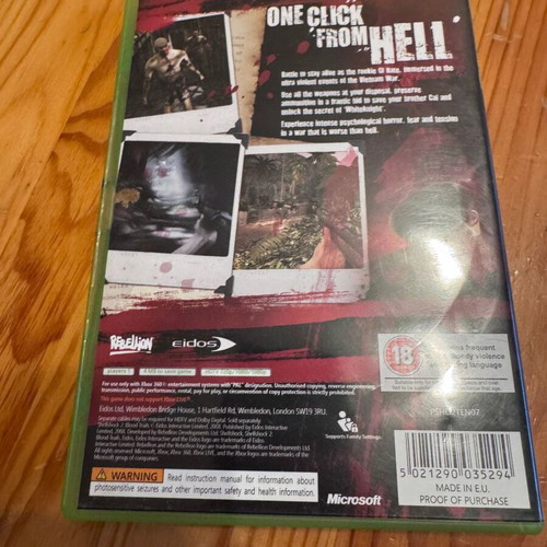 Shellshock 2 Blood Trails Xbox 360 like new action shooter