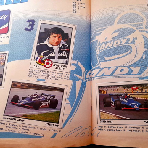 Panini F1 1980 Album like new, complete with legendary drivers