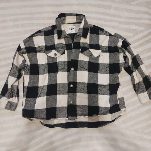 Zara jacket used, size M, black and gray