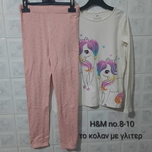 Spring set for girl H&M like new with glitter leggings