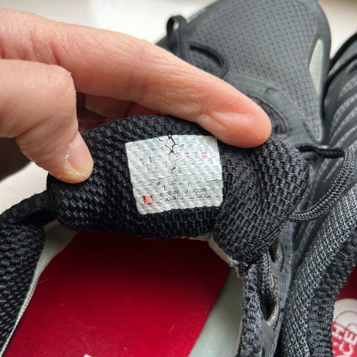 The North Face athletic shoes used, size 41, black, Gore-Tex