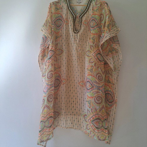 Beach dress like new, beige, one size