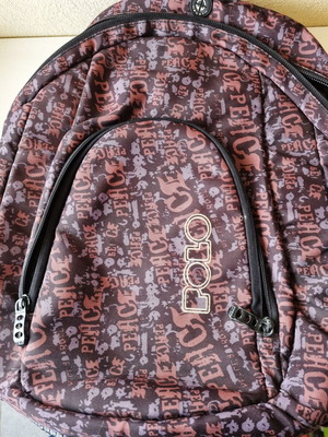 Polo backpack with Peace pattern, orthopedic back
