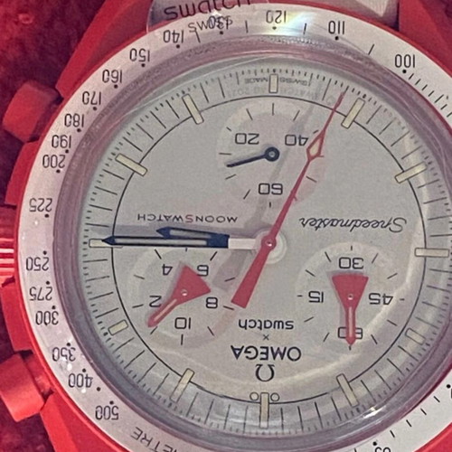 Omega Mission to Mars Watch new, men's, white and red