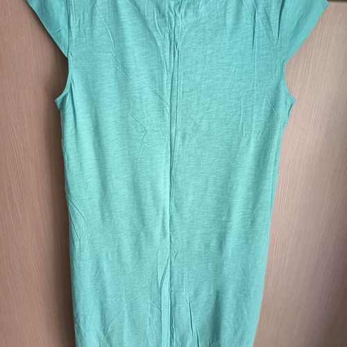 Shine 2gether women's blouse used, turquoise and silver, size M/L