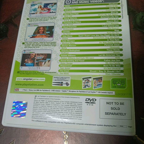 SingStar Pop for Sony PS2 like new