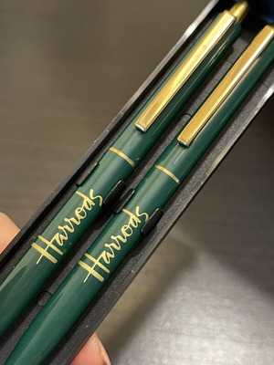 Σετ στυλό Harrods σαν καινούργιο, χρειάζεται refill